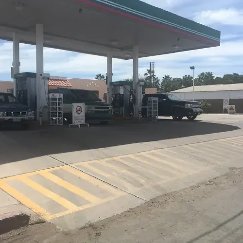 Gas Station Cleaning Delaware County Sidewalks and Curbs
