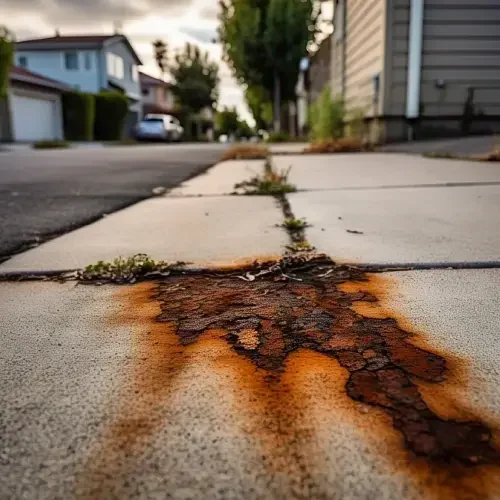 Rust Removal Delaware County, OH sidewalk rust